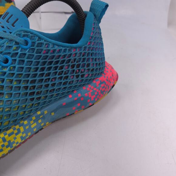 NOBULL Lace Up Athletic Sneaker Shoe Mens Size 7 Womens Size 8.5 Blue Pink - Picture 9 of 10